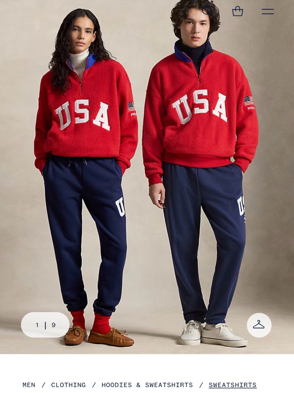 Polo Ralph Lauren Relaxed Fit Flag Fleece Pullover